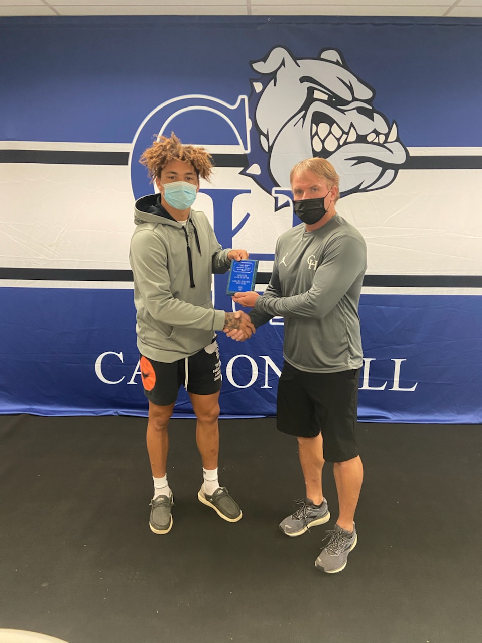 Carbon Hill’s Daniel receives Week 1 POTW trophy