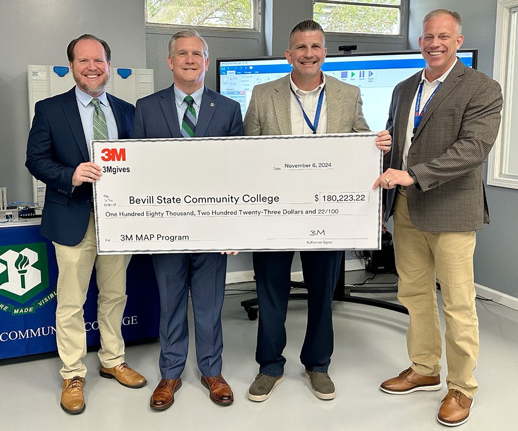 Bevill State receives 3M Map program grant to strengthen workforce development