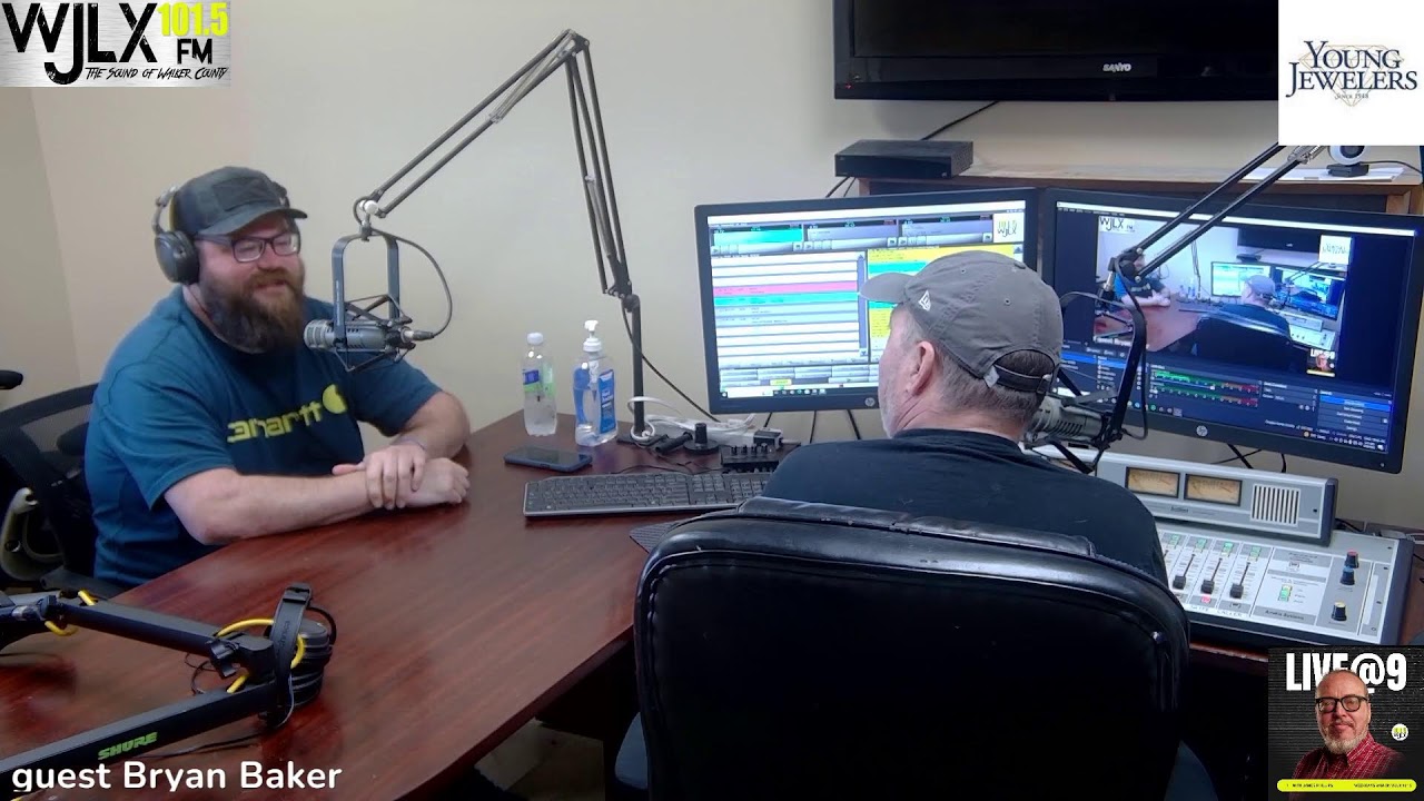 Live@9 with James Phillips, guest Bryan Baker