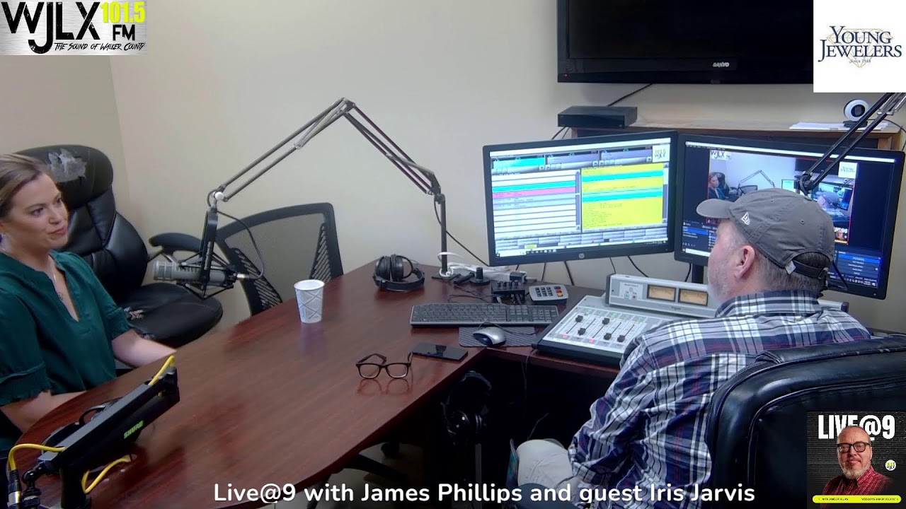 Live@9 with James Phillips, guest Iris Jarvis