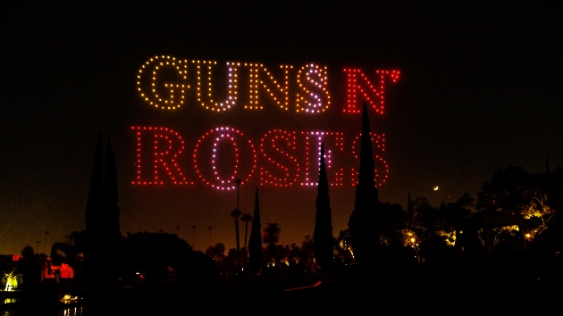 Guns N’ Roses light up Los Angeles sky with drones to celebrate world tour announcement