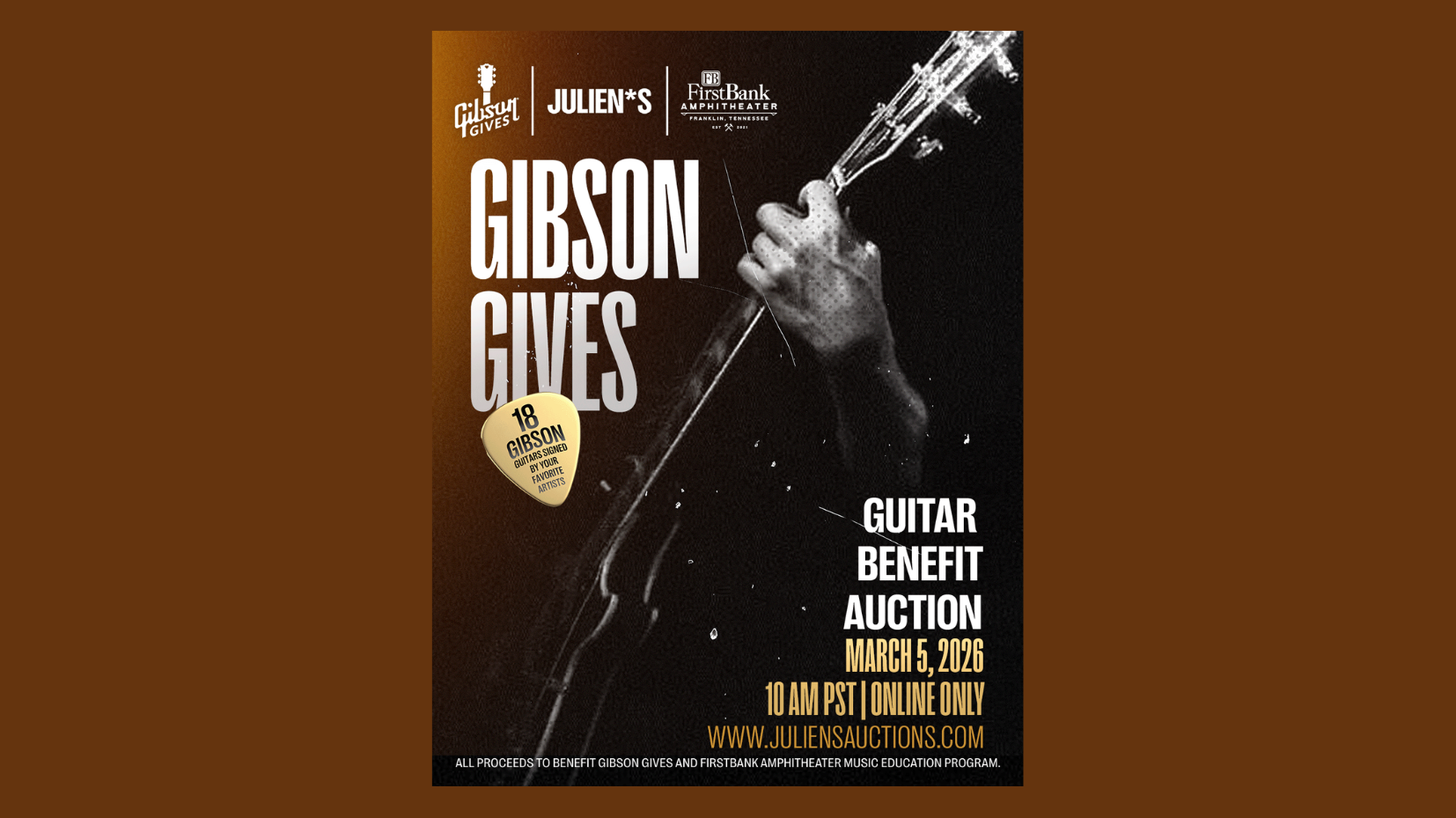 James Taylor, The Doobie Brothers contribute signed guitars to Gibson Gives charity auction