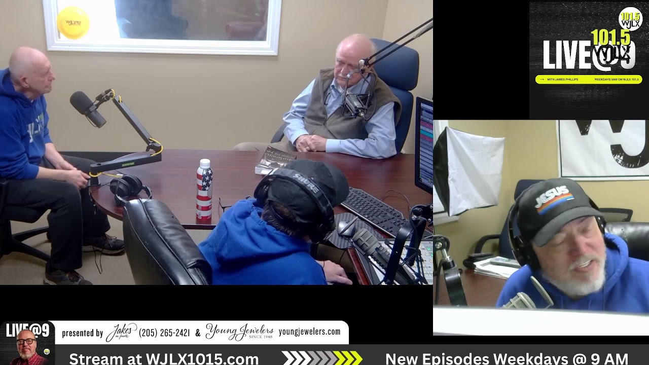 Live@ 9 with James Phillips 2/27/26, with guest Roger Hill