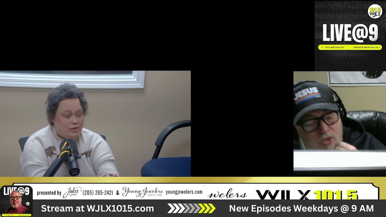 Live@9 with James Phillips and guest Andrea Phillips