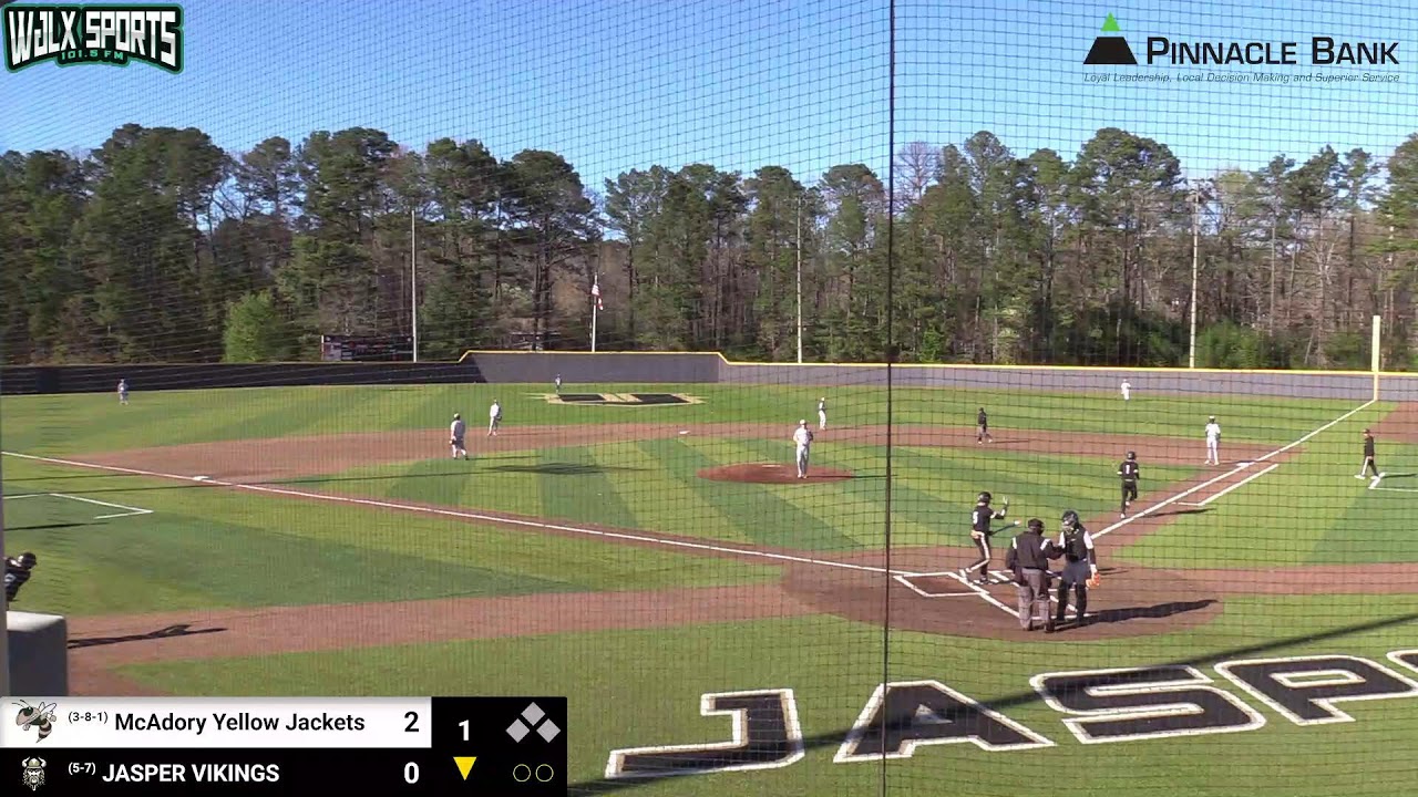 Prep Baseball: Jasper Vikings vs. McAdory Yellow Jackets – Presented by Pinnacle Bank – 3/12/26