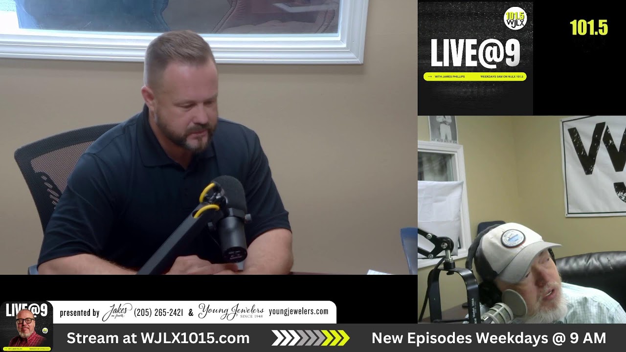 Live@9 with James Phillips  and guest Sheriff Nick Smith 3/20/26