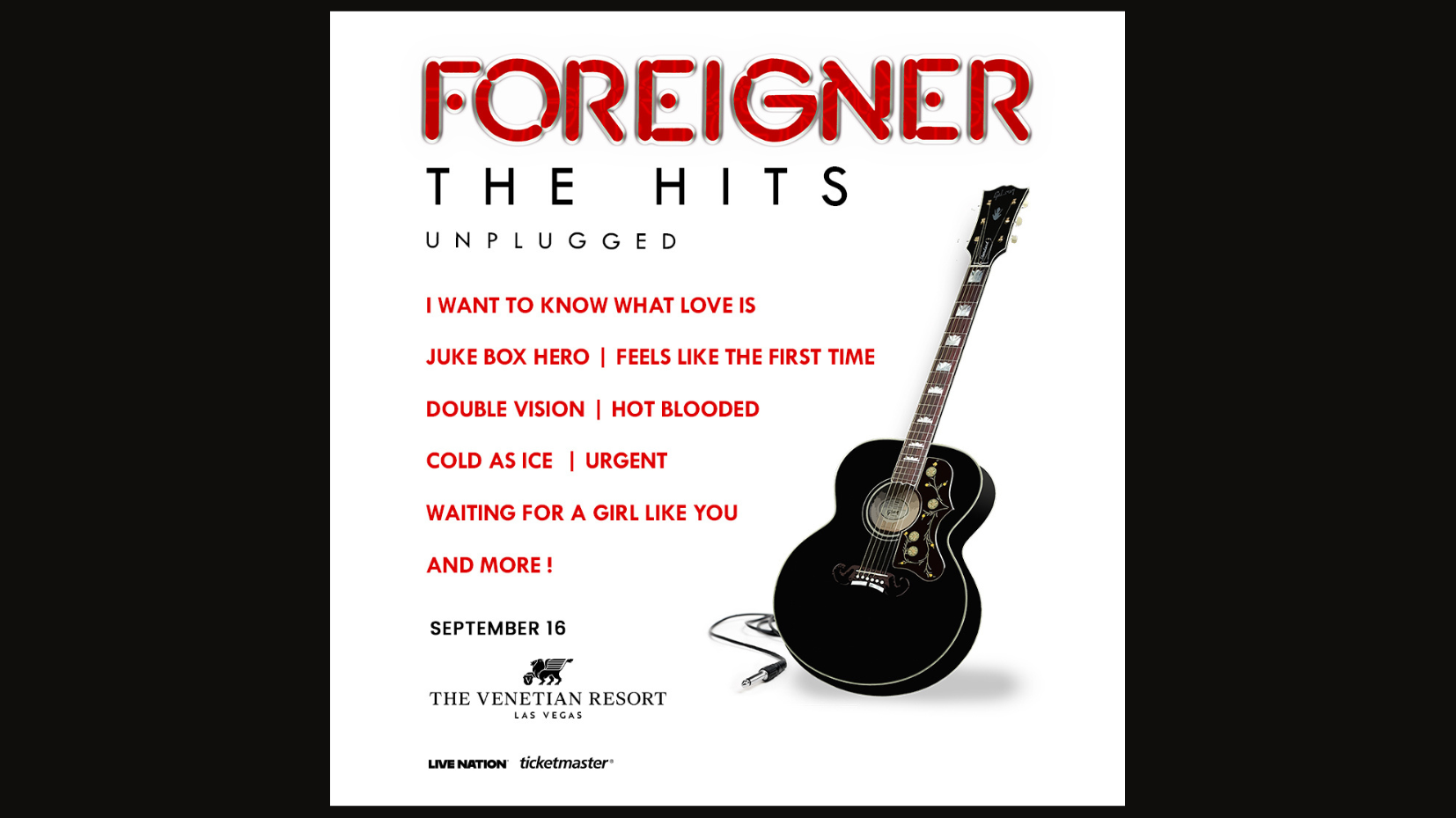 Foreigner announces special acoustic Las Vegas show