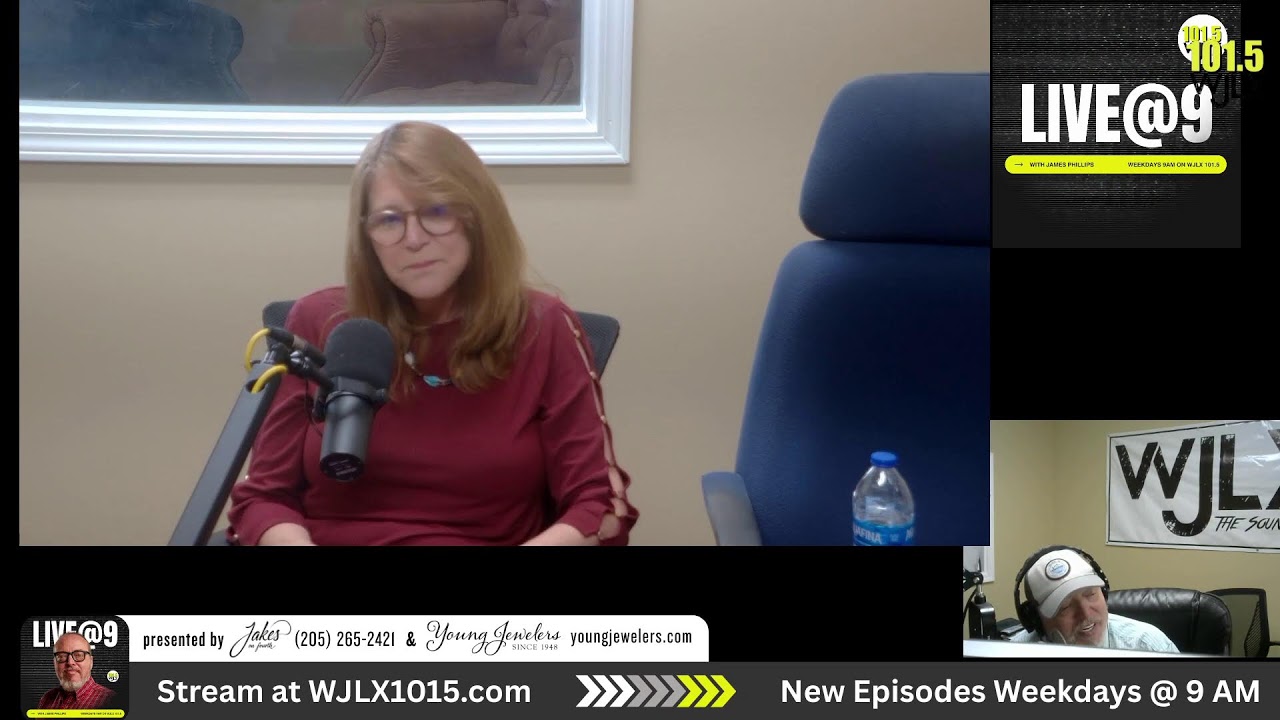 Live@9 with James Phillips and guest Susan Odom