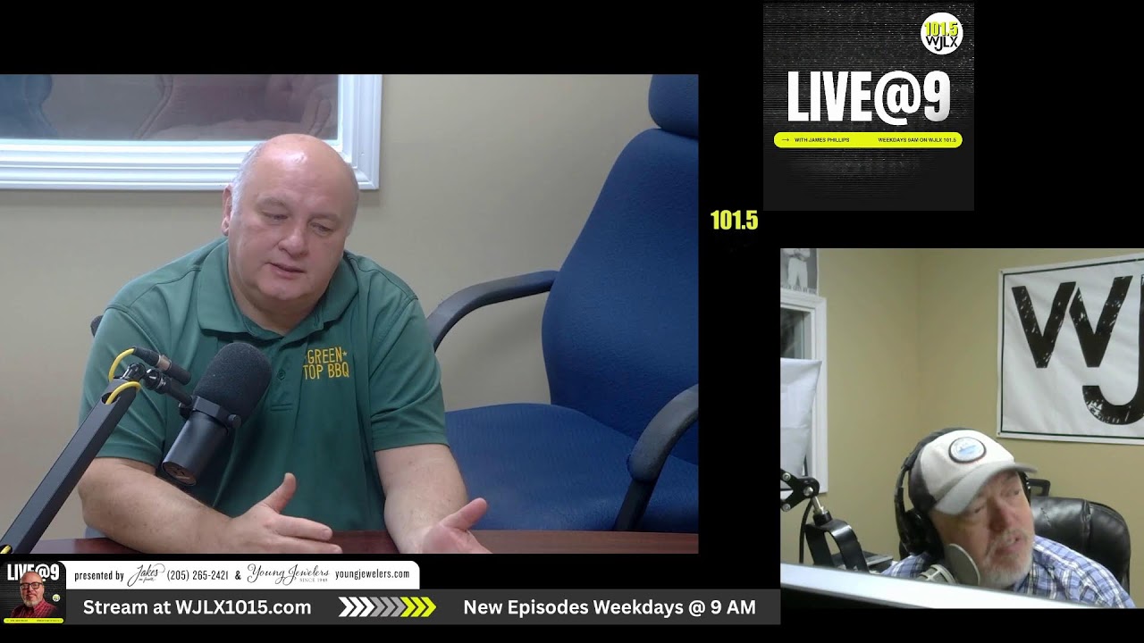 Live@9 with James Phillips and guest Tony Headrick of Green Top