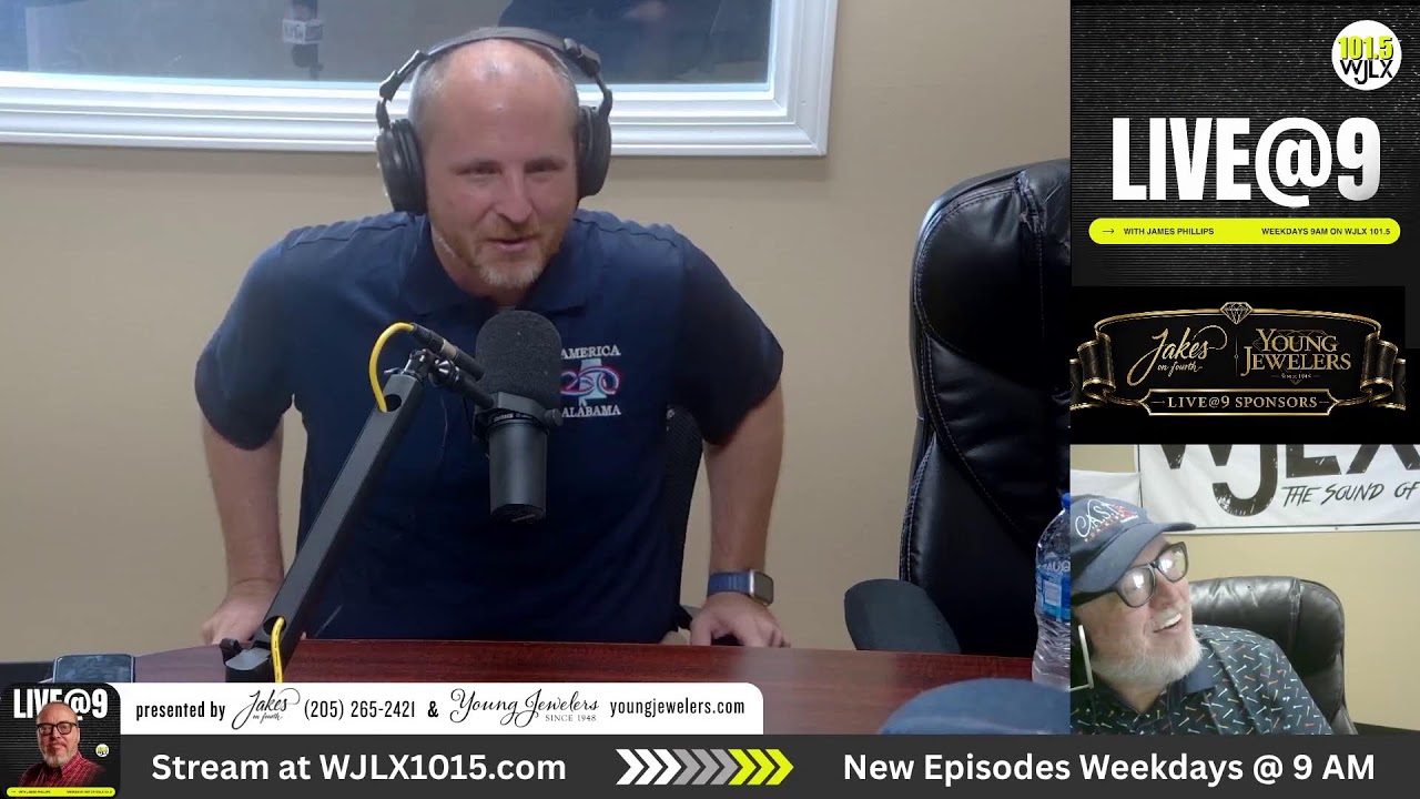 Live@9 with James Phillips and guests! Josh Williams!