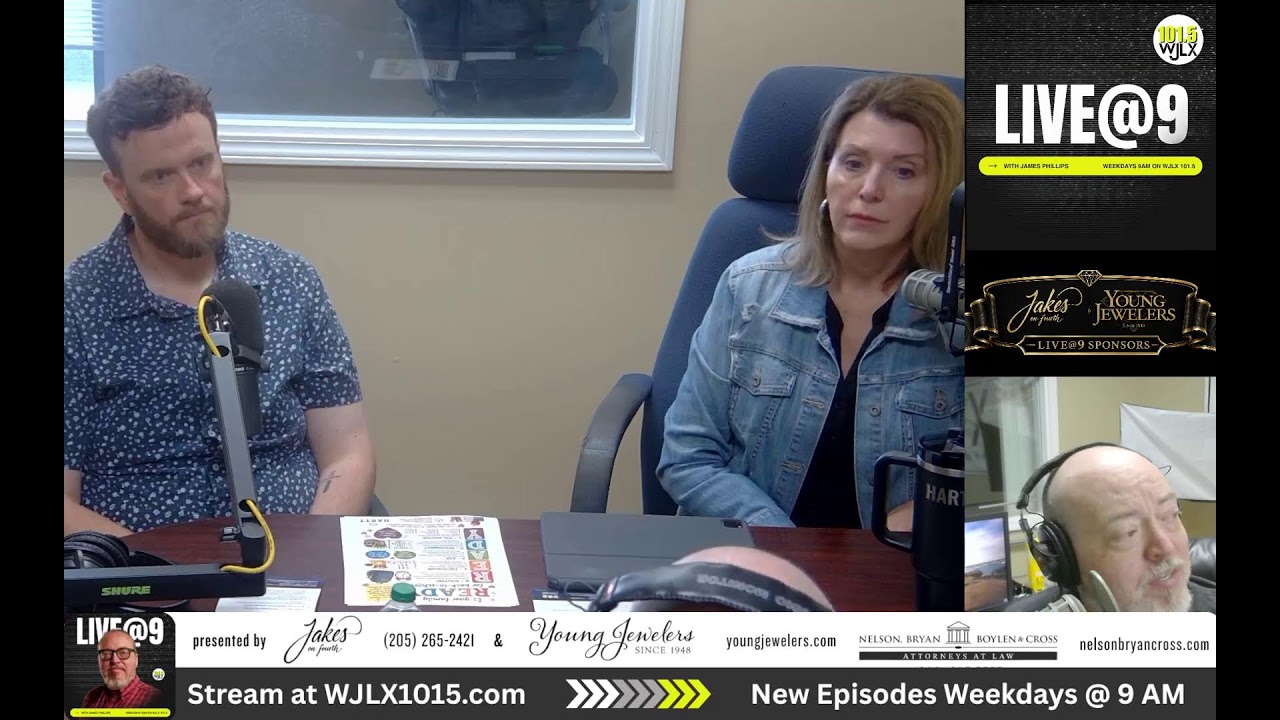 Live@9 with James Phillips with guests Tina Aaron and Anthony Sellers of Hartt