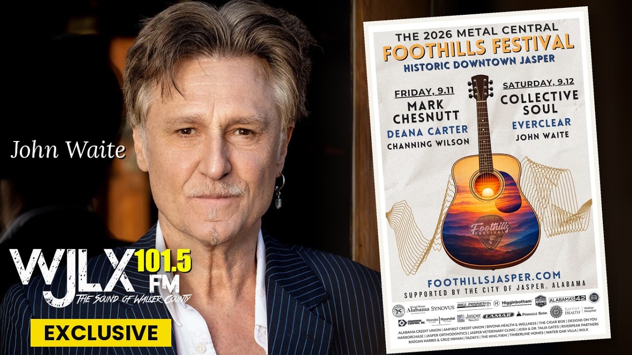 John Waite Exclusive Phone Interview LIVE on WJLX: Metal Central Foothills Festival 2026